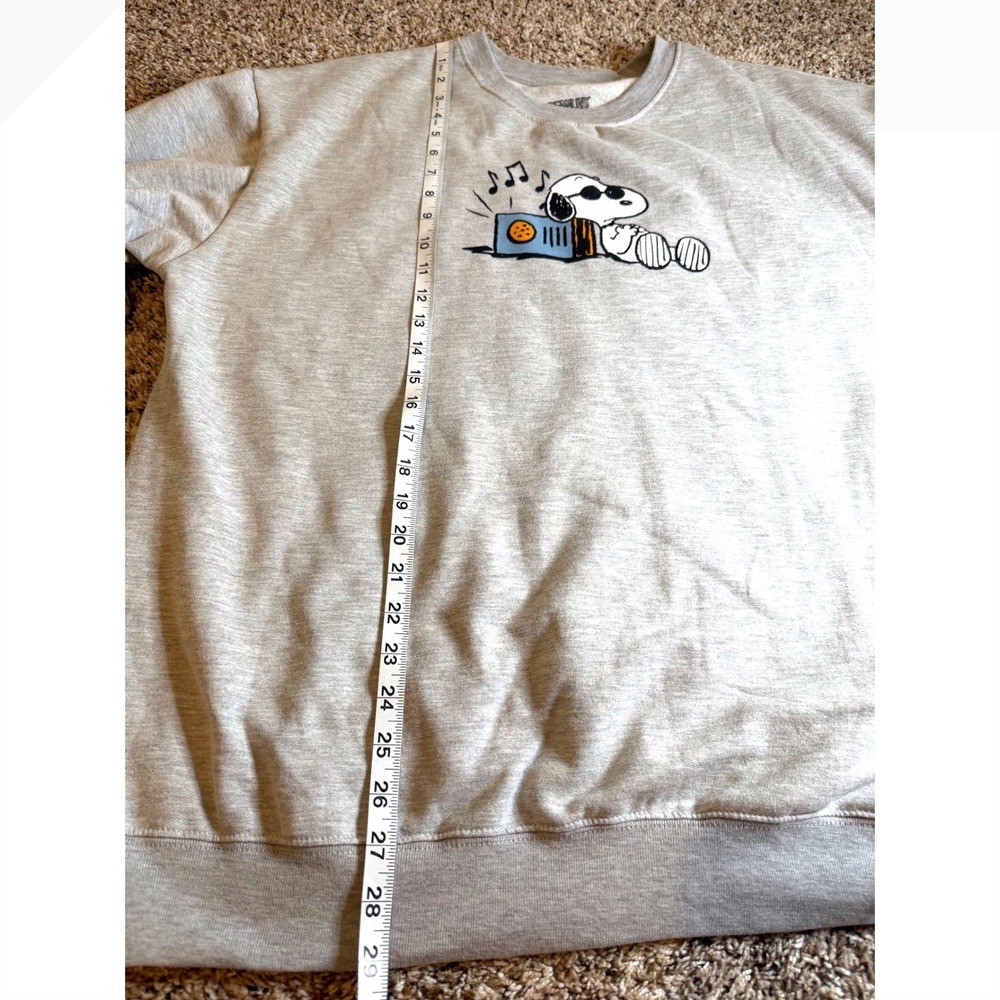 Peanuts Records Snoopy Joe Cool Graphic Sweatshirt Gray XL Freeze 2024 Unisex - Picture 9 of 9